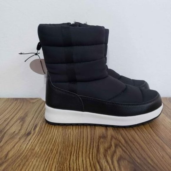 NWT Time & Tru Women's Puffy Snow/Rain Boots w/Memory Foam - Picture 1 of 8